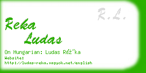 reka ludas business card